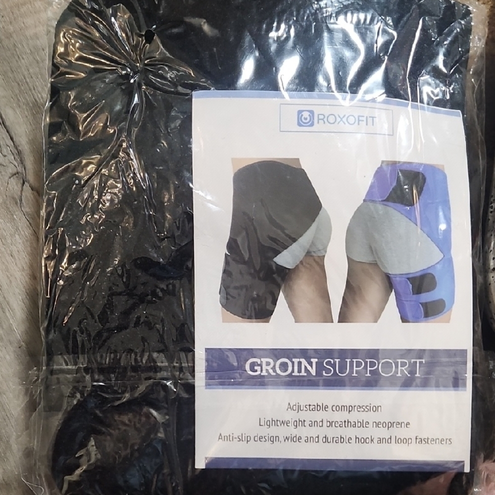 Need Support? Oxo Black and Blue Groin Support.